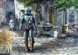 Harlington Thomas Kinkade PQ - Star Wars - The Mandalorian A Welcome Sight 1000 Piece Puzzle