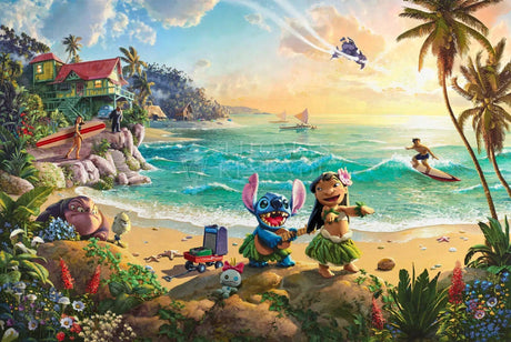 Harlington Thomas Kinkade PQ - Disney - Lilo & Stitch 1000 Piece Puzzle