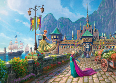 Harlington Thomas Kinkade Disney Frozen Celebration in Arendelle 1,000 pieces