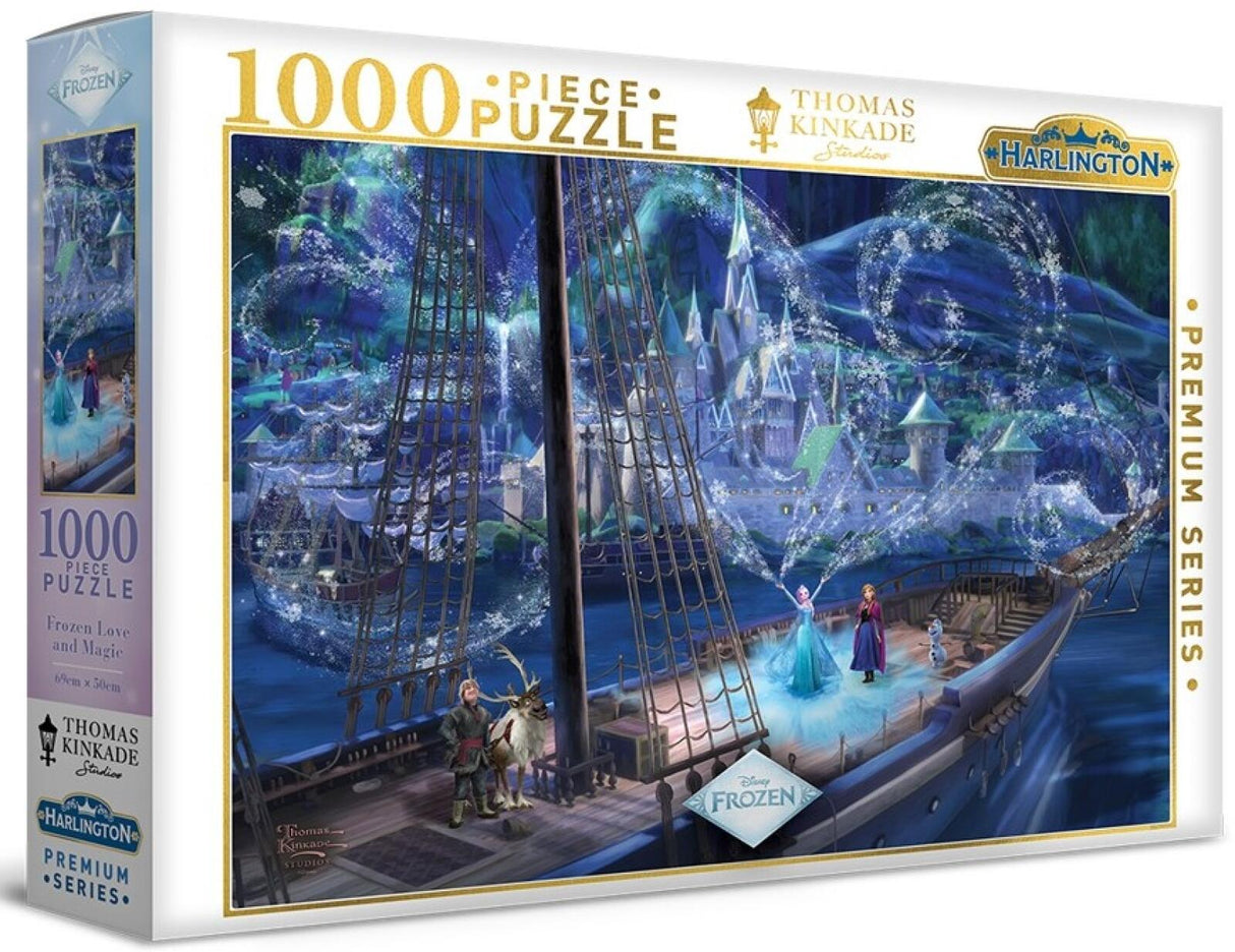 Harlington Thomas Kinkade PQ - Frozen Love & Magic 1000 Piece Puzzle