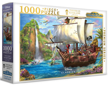 Harlington Thomas Kinkade PQ - Captain Hook's Neverland Voyage 1000 Piece Puzzle