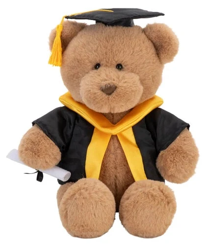 With Heart Graduation Bear Large With Scroll (33cm)