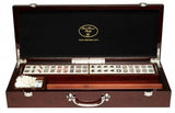 Mahjong Set Mahogany finish 30cm