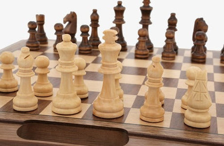 Dal Rossi Chess/Check/Backgammon Walnut (16')