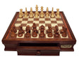 Dal Rossi Chess Set with Boxwood/Sheesham (16") (Pieces in Box L3010)