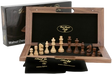 Dal Rossi Italy Walnut  Chess Set (18")