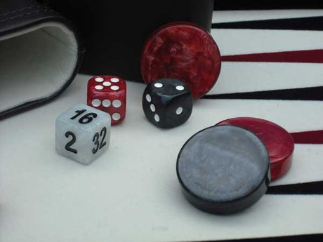 Dal Rossi Backgammon PU Leather Brown (38cm/15")