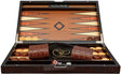 Dal Rossi 18" Wooden Crocodile Engraved Design Backgammon