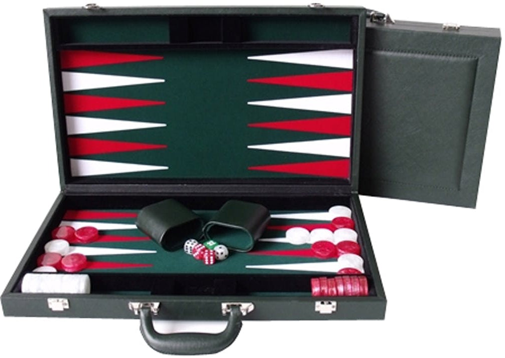 Dal Rossi Backgammon PU Leather Green (38cm/15")