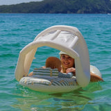 Sunnylife: Float Together Baby Seat Duck - Sage Stripe