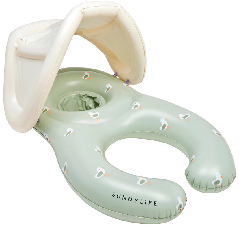 Sunnylife: Float Together Baby Seat Sammy the Seagull - Green