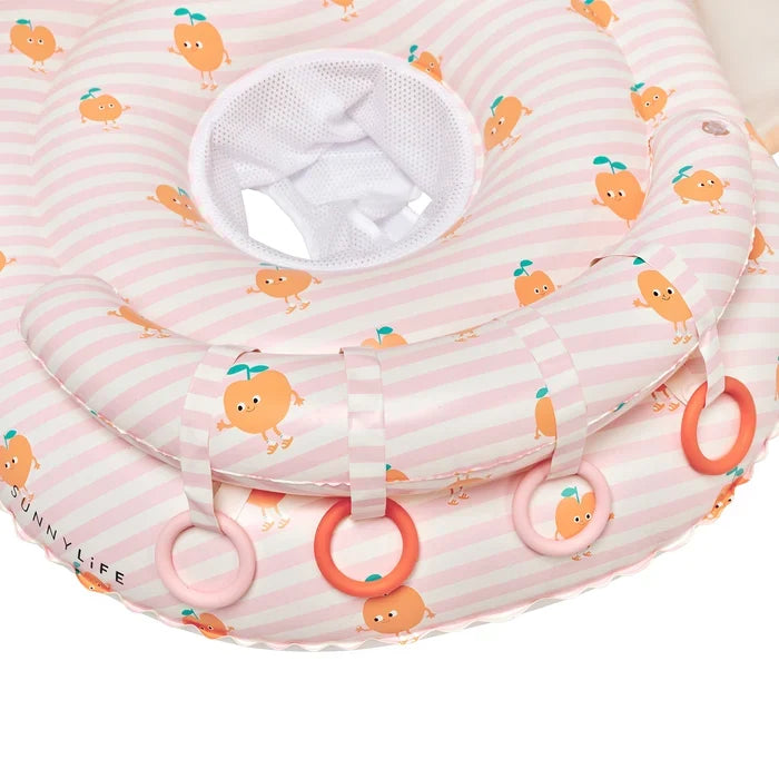 Sunnylife: Interactive Baby Float Poppy the Peach - Pink Stripe