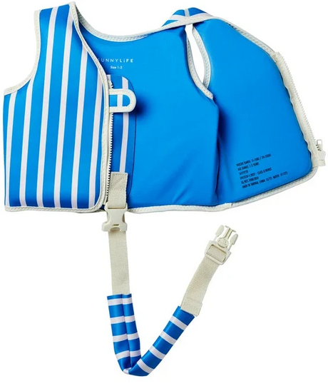 Sunnylife: Float Vest 1-2 Years Tino the Tiger - Blue