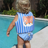 Sunnylife: Float Vest 1-2 Years Tino the Tiger - Blue