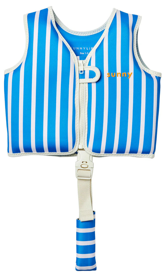 Sunnylife: Float Vest 2-3 Years Tino the Tiger - Blue