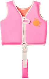 Sunnylife: Float Vest 2-3 Years Poppy the Peach - Neon Pink