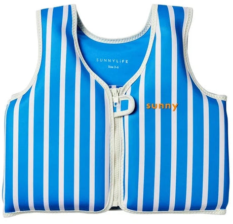 Sunnylife: Float Vest 3-6 Years Tino the Tiger - Blue