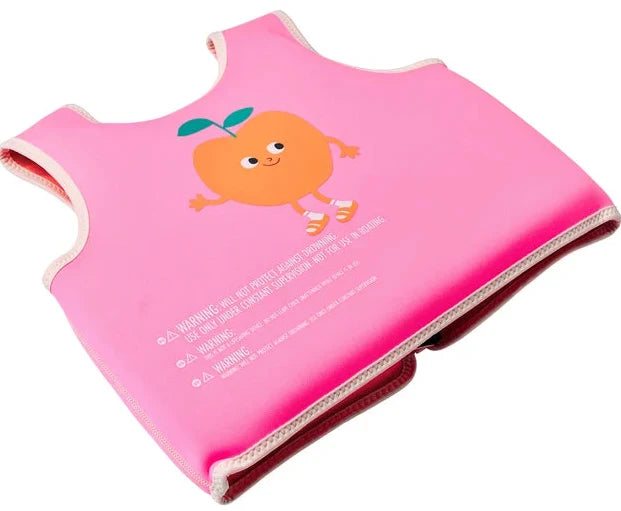 Sunnylife: Float Vest 3-6 Years Poppy the Peach - Neon Pink