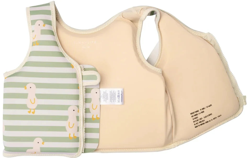 Sunnylife: Kids Swim Vest 3-6 Years Dex the Duck