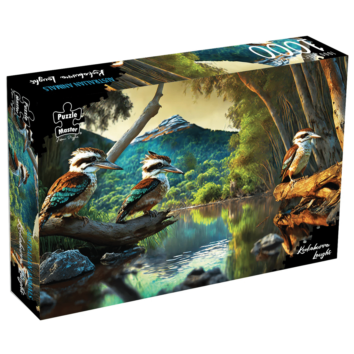 Puzzle Master 1000pc Puzzle - Kookaburra Laughs - Augmented Reality Edition