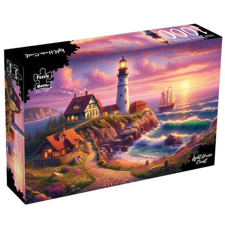 Puzzle Master 1000pc Puzzle - Lighthouse Coast - Augmented Reality Edition