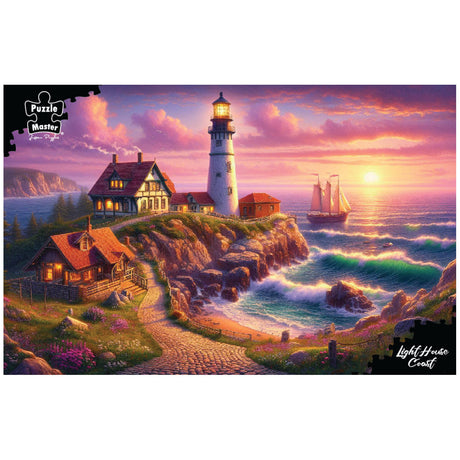 Puzzle Master 1000pc Puzzle - Lighthouse Coast - Augmented Reality Edition