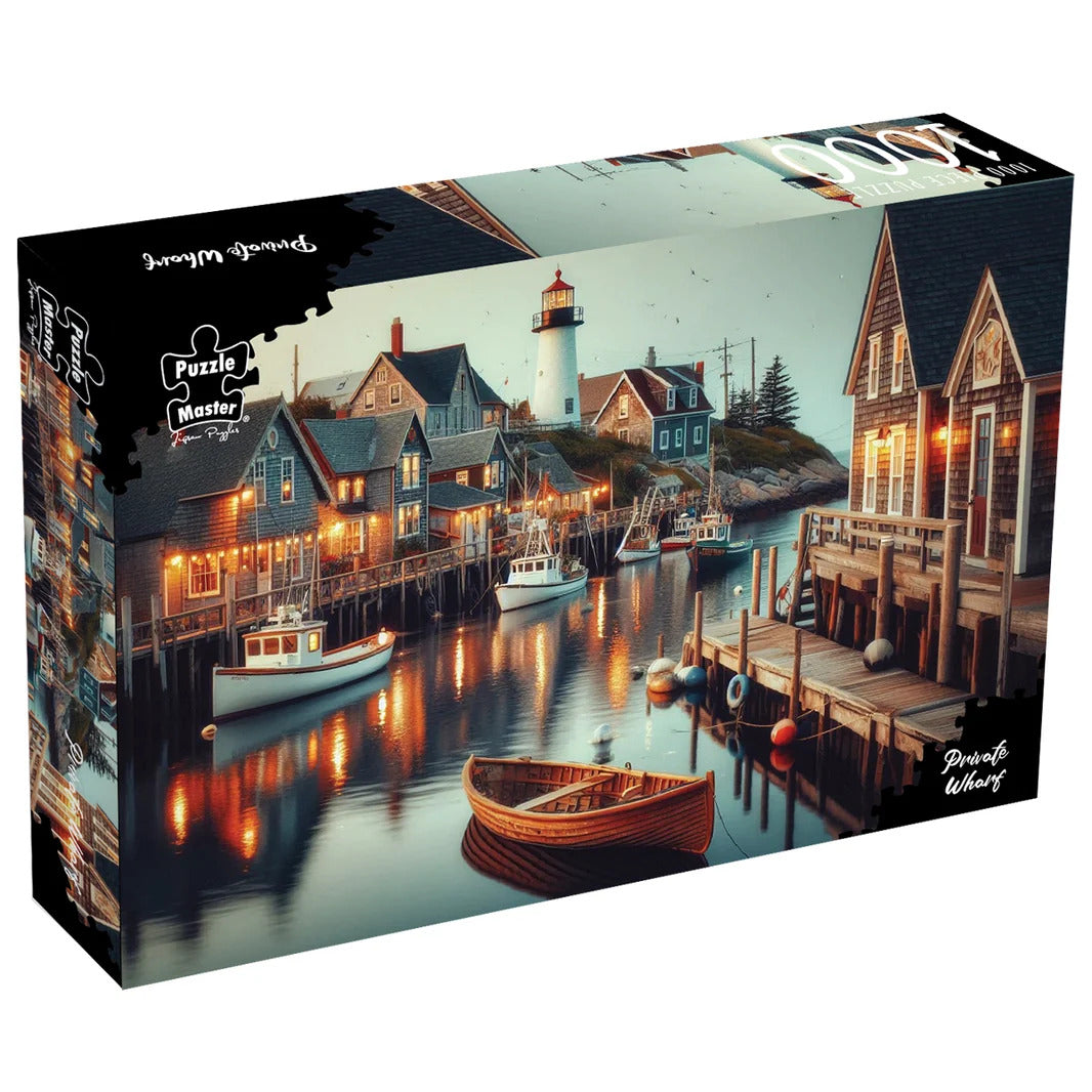 Puzzle Master 1000pc Puzzle - Private Wharf - Augmented Reality Edition
