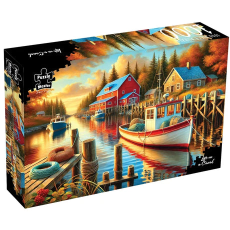 Puzzle Master 1000pc Puzzle - Life on a Canal - Augmented Reality Edition