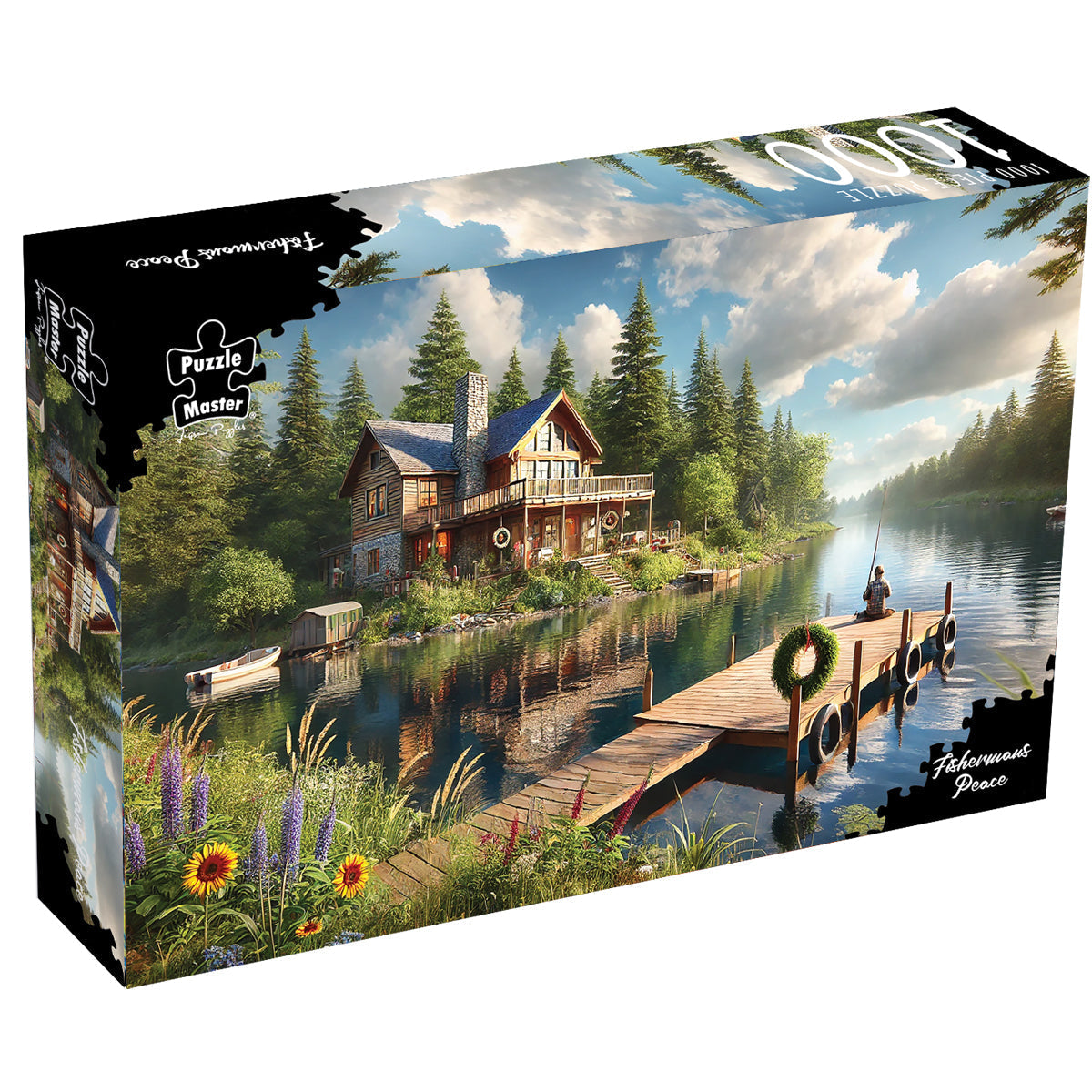 Puzzle Master 1000pc Puzzle - Fisherman's Peace - Augmented Reality Edition