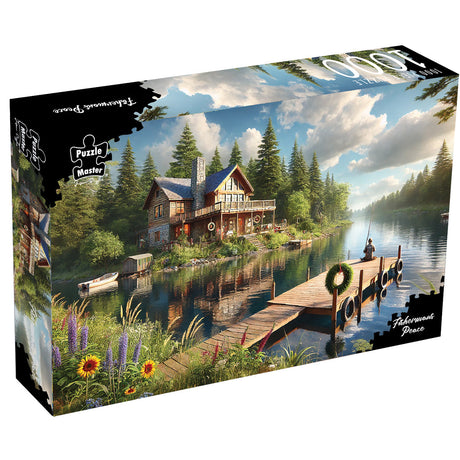 Puzzle Master 1000pc Puzzle - Fisherman's Peace - Augmented Reality Edition