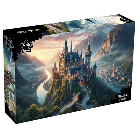 Puzzle Master 1000pc Puzzle - Mountain Castle - Augmented Reality Edition
