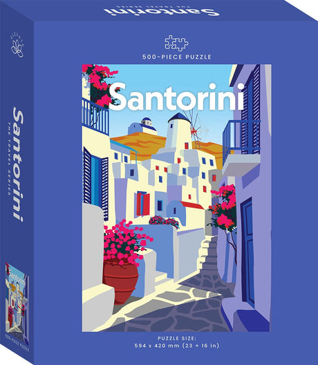 Hinkler: The Travel Series 500pc Jigsaw Puzzle - Santorini
