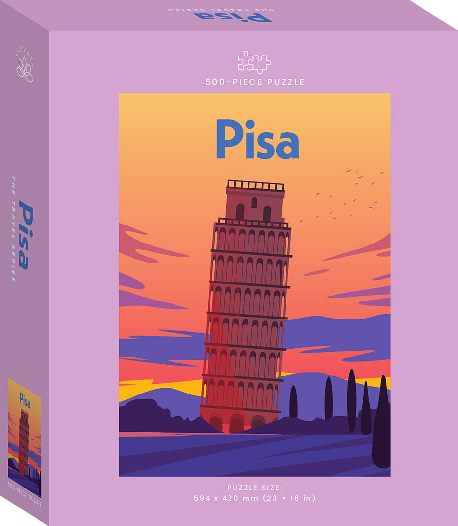 Hinkler: Travel Poster 500pc Jigsaw Puzzle - Pisa