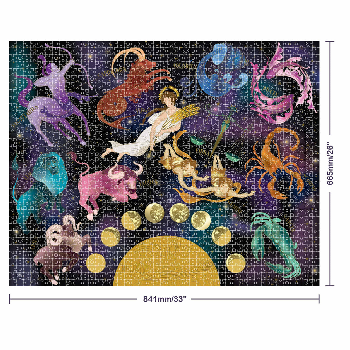 Mindbogglers Gold 1500pc Puzzle - Astrology