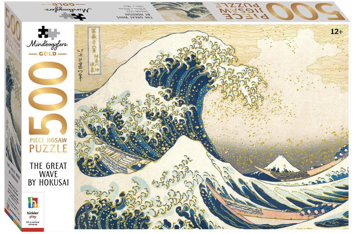 Mindbogglers Gold 500pc Puzzle - Puzzle Great Wave