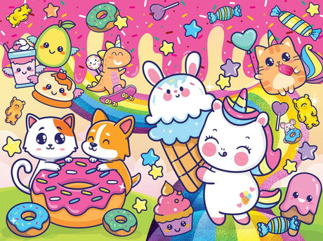 Hinkler: Junior Jigsaw Carry & Play Sweet Kawaii