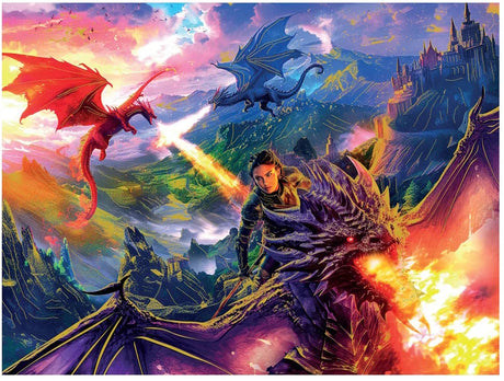 Mindbogglers Gold 500pc Puzzle - Dragon Riders