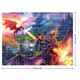 Mindbogglers Gold 500pc Puzzle - Dragon Riders