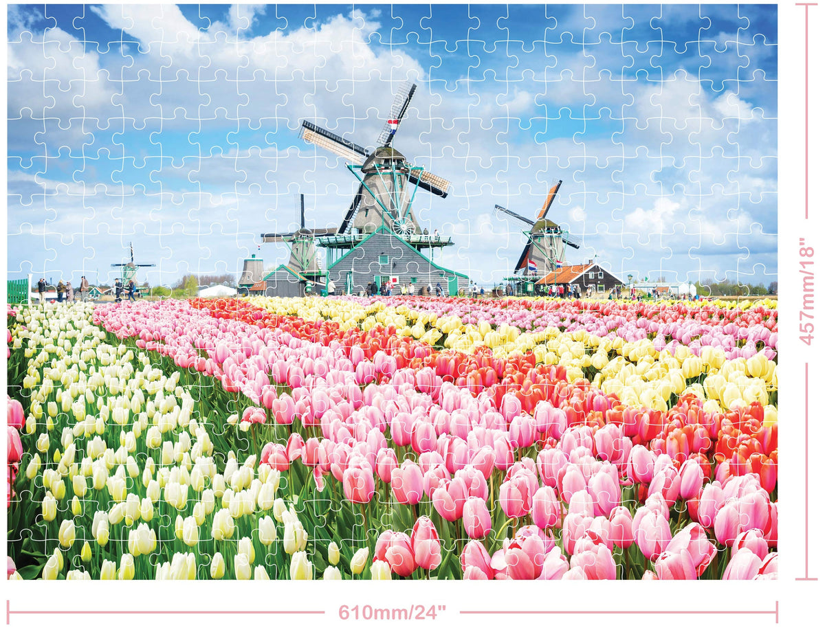 Hinkler: Elevate 300 Piece Puzzle - Windmills Holand