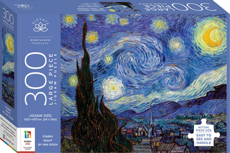 Elevate: 300pc Large Piece Jigsaw - Starry Night By Van Gogh