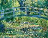 Mindbogglers Gold 1000pc Puzzle - Bridge Over a Pond of Water Lilies
