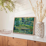 Mindbogglers Gold 1000pc Puzzle - Bridge Over a Pond of Water Lilies
