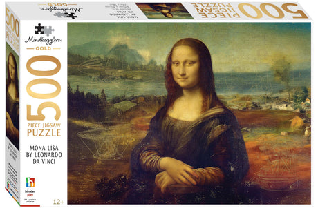 Mindbogglers Gold 500pc Puzzle - Mona Lisa