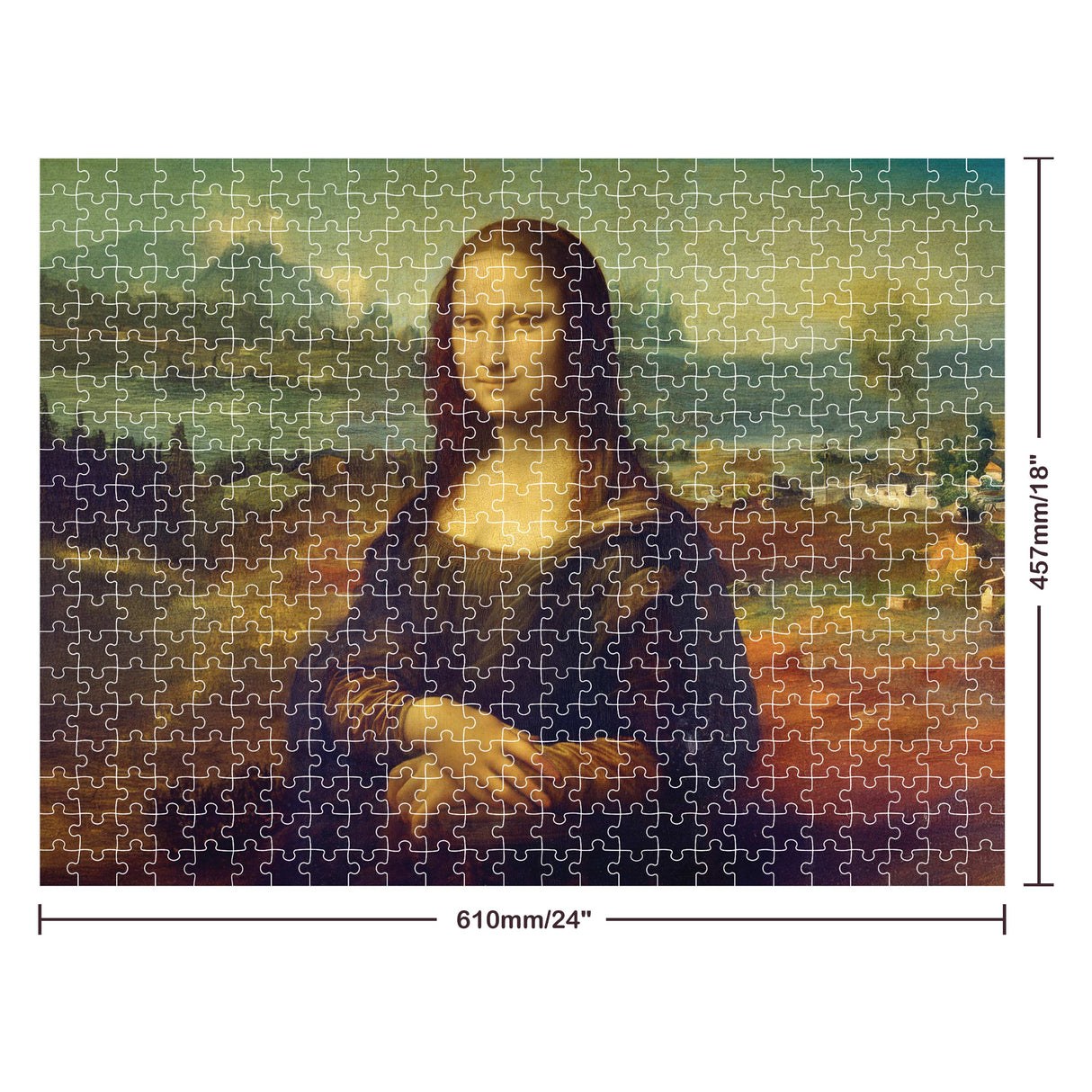 Mindbogglers Gold 500pc Puzzle - Mona Lisa