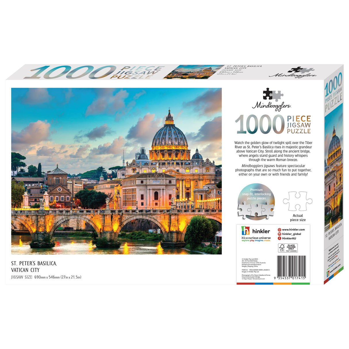 Mindbogglers 1000pc Puzzle - St. Peters Basilica