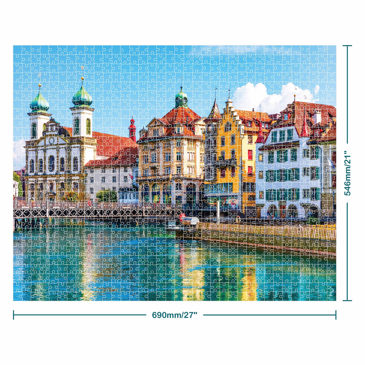 Mindbogglers 1000pc Puzzle - Lucerne Switzerland