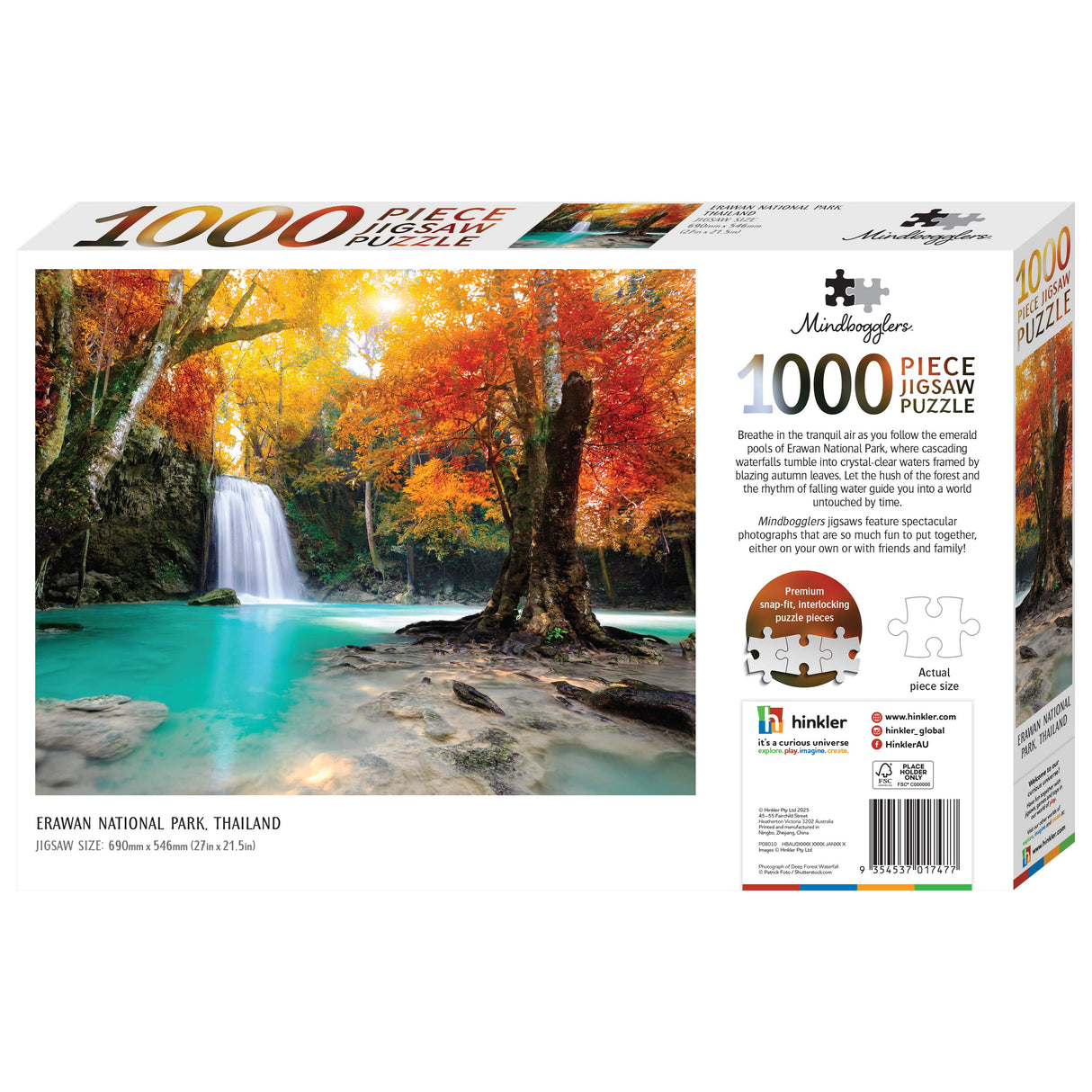 Mindbogglers 1000pc Puzzle - Erawan National Park Thailand