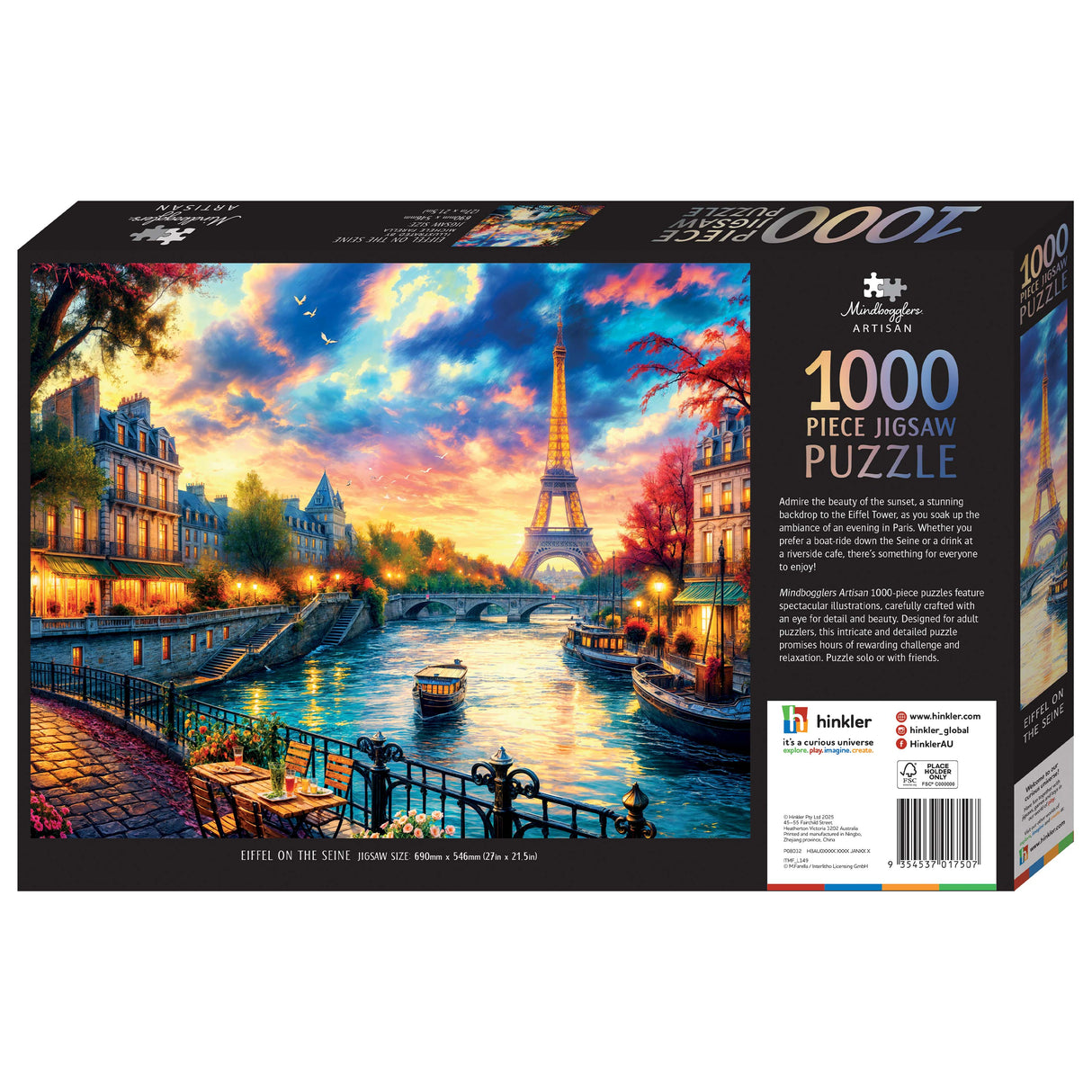 Mindbogglers Artisan 1000pc Puzzle - Eiffel on the Seine