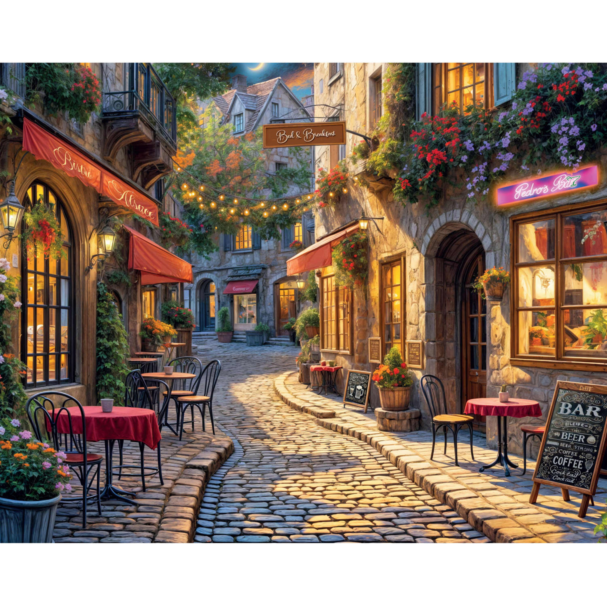 Mindbogglers Artisan 1000pc Puzzle - Cafe Nights