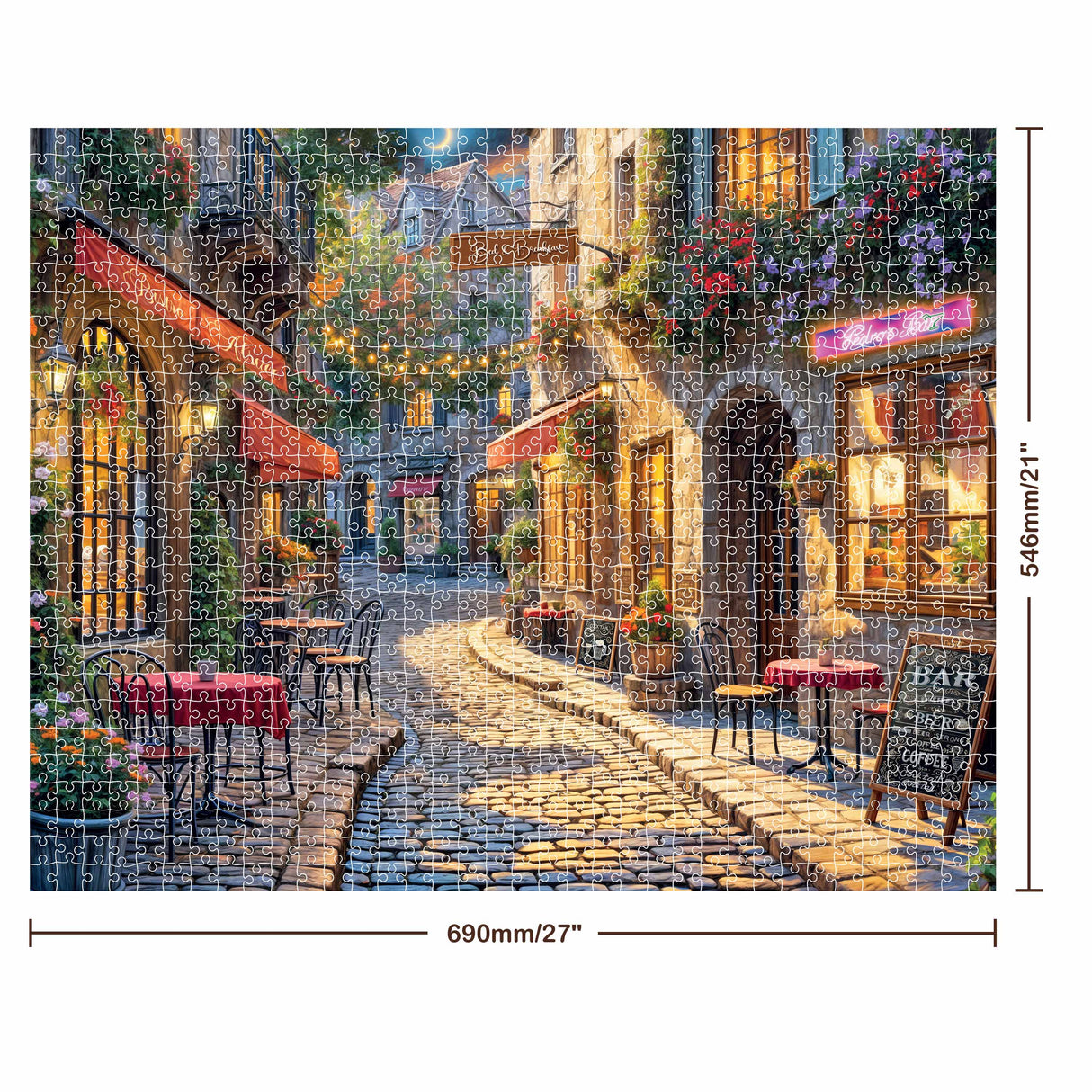 Mindbogglers Artisan 1000pc Puzzle - Cafe Nights
